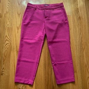 Pink Trouser Crop Pant